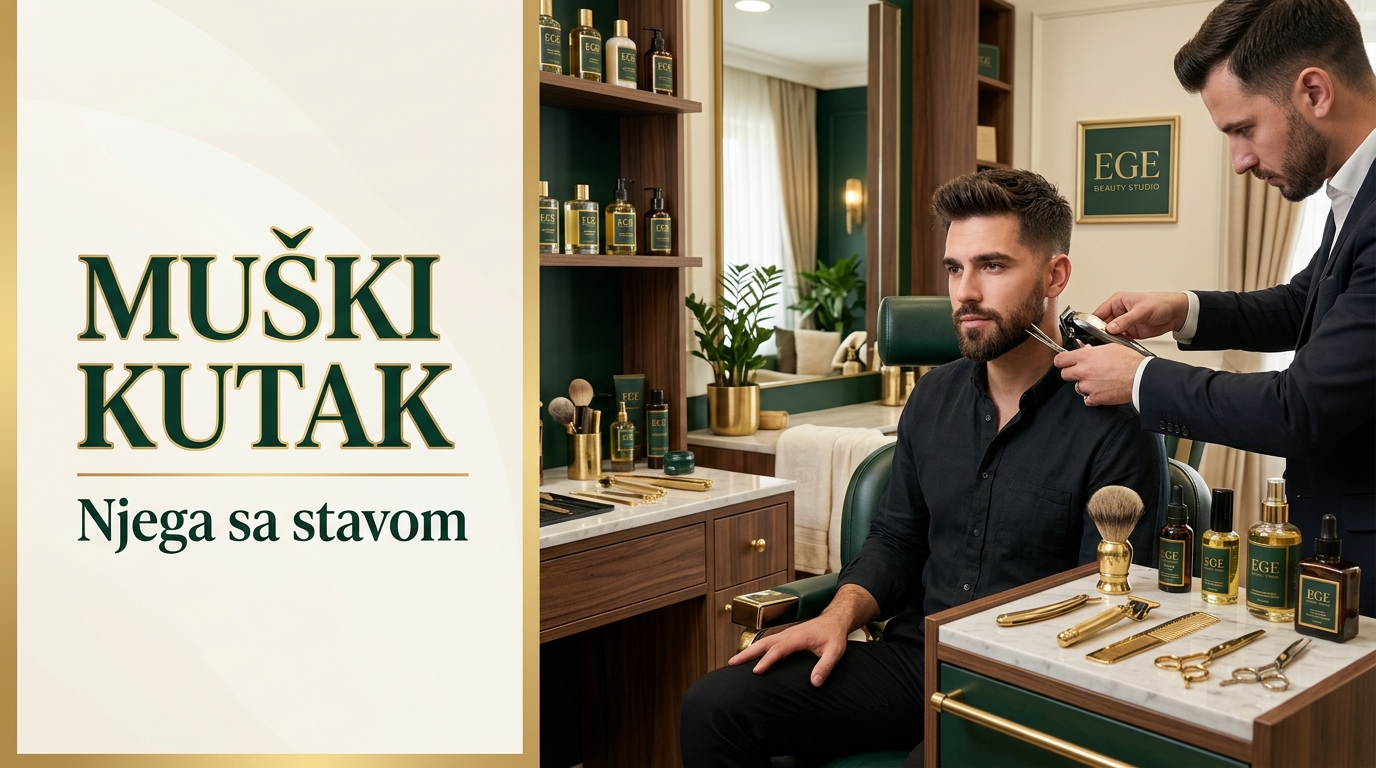 EGE Beauty Studio Sarajevo - Muški kutak u EGE Beauty Studiju - hero